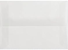 LUXPaper A10 Invitation Envelopes | Peel & Press | 6" x 9 1/2" | Clear Translucent | 30lb. Text | 50 Qty