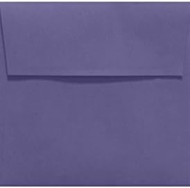 LUXPaper Square Invitation Envelopes | Peel & Press | 7" x 7" | Wisteria Purple | 80lb. Text | 50 Qty