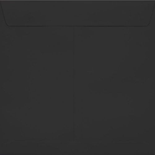 LUXPaper Square Invitation Envelopes | Peel & Press | 8" x 8" | Midnight Black | 80lb. Text | 50 Qty