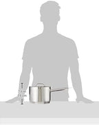 Winco Heavy-Duty Stainless Steel Sauce Pan with Cover, 4.5 Quart