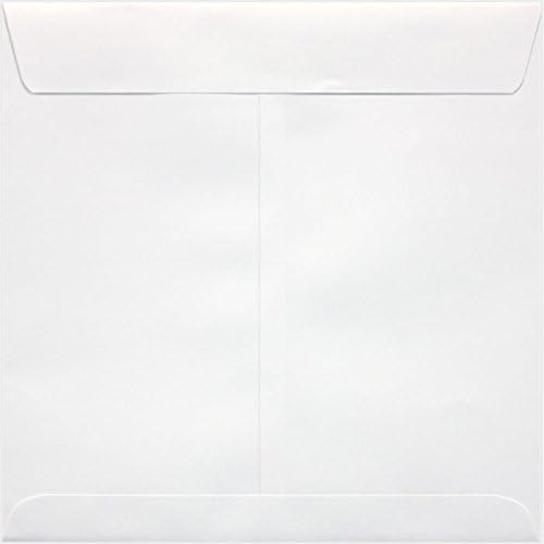 LUXPaper Square Invitation Envelopes | Peel & Press | 8" x 8" | White | 70lb. Text | 50 Qty