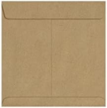 LUXPaper Square Invitation Envelopes | Peel & Press | 7 1/2" x 7 1/2" | Grocery Bag Brown | 70lb. Text | 50 Qty