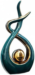 Norrclp Home Decor Modern Abstract Art Ceramic Statue Table Decorations for Dining Room Living Room Office Centerpiece
