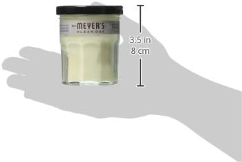 MRS. MEYER'S CLEAN DAY Soy Aromatherapy Candle, 25 Hour Burn Time, Made with Soy Wax and Essential Oils, Lavender, 4.9 oz