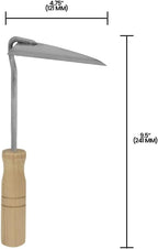 Zenport J613S Weeding Hoe, 10-Inch, Stainless Steel