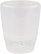 Santino 4.9 Inch ORCHIDEA Self Watering Pots for Orchids in Transparent - Decorative Wicking Planter with w/Great Aerification, Drainage and Water Level Indicator
