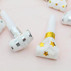 25pcs Party Blowers,Gilding Noisemakers Party Blowouts Squawkers Fringed Noise Maker,Birthday Noisemakers Birthday Blow Horns Party Whistles (25PCS Gold)