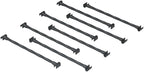 Garden Arch connectors 8pcs - Length: 15.5 inches, Suitable for Connect with a Garden Arch to Form a Garden Promenade (Black Combined Connection Accessories)
