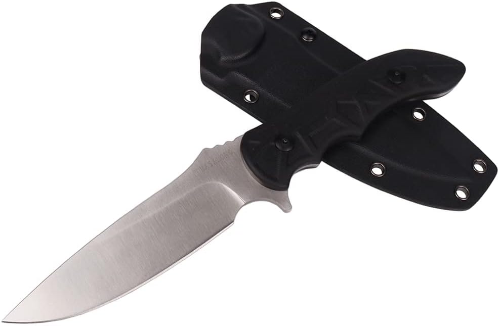MASALONG Kni231 Full Tang Survival 9cr14mov Steel Knife With Belt Sheath For Bushcraft Camping Fixed Blade Knives
