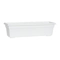 Root & Vessel 16242 Countryside Flower Box Planter, White, 24-Inch