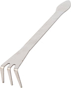 3 Prong Root Rake, Stainless Steel Root Pick Rake, Small Loosen Soil Bonsai Tree Tools with Ergonomic Handle for Gardening Plants Loosen and Aerates Soil, 9.06 x 1.18in