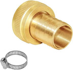 YOUHO Garden Hose Adapter 3/4" Drip Irrigation Tubing to Faucet - Reusable Connector Fittings for Most Rain Bird, Orbit, Dig, Toro 3/4 Tubing x 3/4" GHT Garden Hose Repair kit(3Sets)