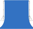 Royal Blue Backdrop, Photo Booth Portrait Photography Backdrops, Studio Blue Screen Backdrop for Photoshoot Streaming Video Shooting, Blue Photo Backdrop 10x10ft
