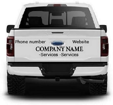 Custom Decals Stickers bussines Signs Lettering and Numbers Personalized Text for Crew cab Pickup Trucks