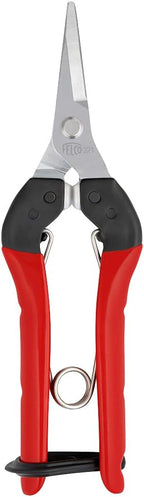 Felco F321 Pruning Snips – 7" Swiss-Made Garden Clippers with Curved Blade & Rounded Tip | Pruning Shears for Gardening | Garden Snips and Pruners with Carbon Steel Blade, Sap Groove