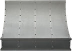 CT Copper Tailor Sloped Copper Vent Hood Wall Mount,54'' W,48''H,1260 CFM Exhaust Fan,Stainless Steel Vent,LED Light,Dishwasher-Safe Baffle Filters,VH8TR1