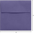 LUXPaper Square Invitation Envelopes | Peel & Press | 7" x 7" | Wisteria Purple | 80lb. Text | 50 Qty
