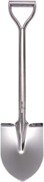 31.5 Inch Short Garden Shovel for Digging in The Yard, Round Point D Handle Shovel, All Stainless Steel Made