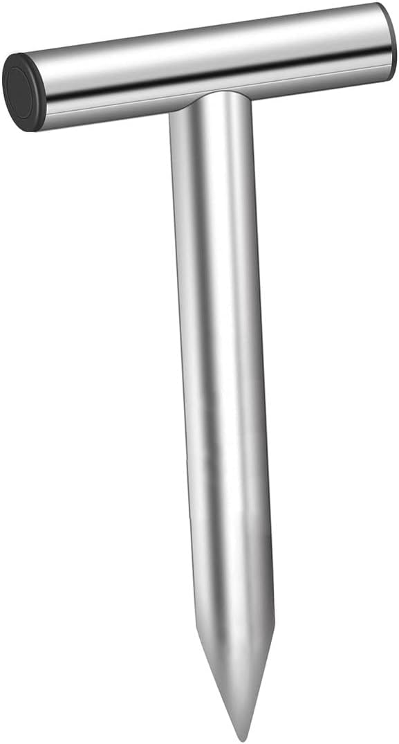 Hand Dibber, 10 Inch Stainless Seed Dibber, Hole Digger for Plant Labels Self Watering Stakes, Garden Planter Tools for Planting, Transplanting Plants, Digging