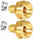 YOUHO Garden Hose Adapter 1/2" Drip Irrigation Tubing to Faucet - Reusable Connector Fittings for Most Rain Bird, Orbit, Dig, Toro 1/2 Tubing x 3/4" GHT Garden Hose Repair kit (3 Set) s