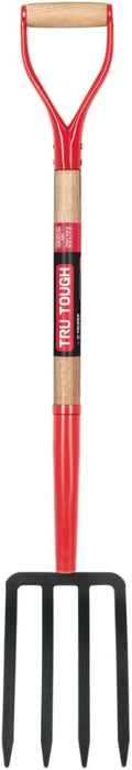 Truper 30293 Spading Fork – 4 Tines, 30 Inch Wood & Steel D-Handle