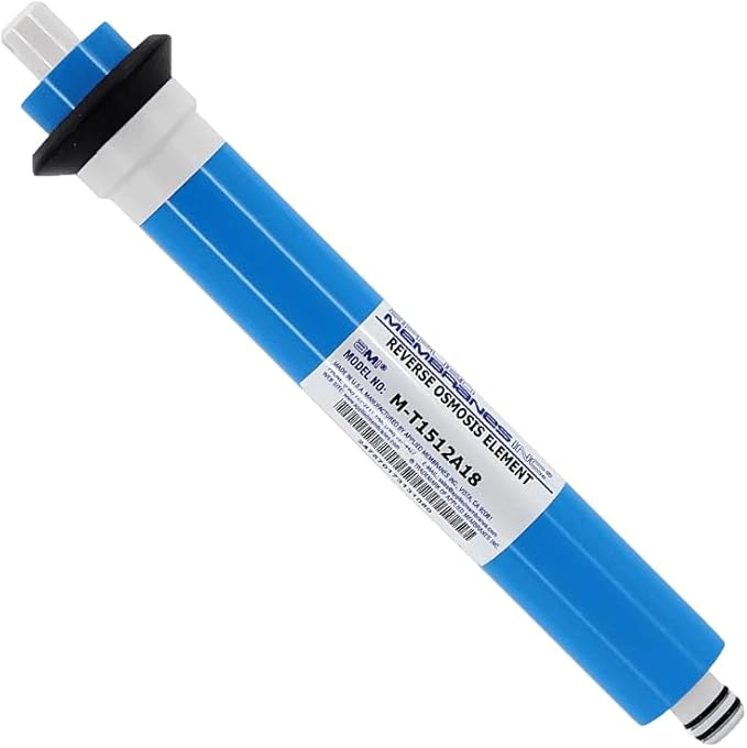 APPLIED MEMBRANES INC. 18 GPD Reverse Osmosis Membrane | RO Membrane Water Filter Replacement for Reverse Osmosis Water Filtration System | 1.5” x 12” Universal Compatibility | Made in USA