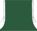 Dark Green Photography Backdrop for Photoshoot, Photo Backdrop Curtain, Perfect Dark Green Backdrops for Party Portrait Photoshoots Video Studio 8FTx10FT