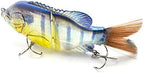 5.9in Multi Jointed Swimbait Fishing Lures Bait,2 Segment Big Giant Sinking Fishing Bass Lures,Crankbaits Swimbaits with Treble Hook