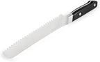 Misen Serrated Bread Knife – High-Carbon Japanese AUS8 Steel – Effortless Slicing of Bread, Pastries, and Fruits – Razor-Sharp Edge and Durable Blade with Ergonomic Handle - 8", Black