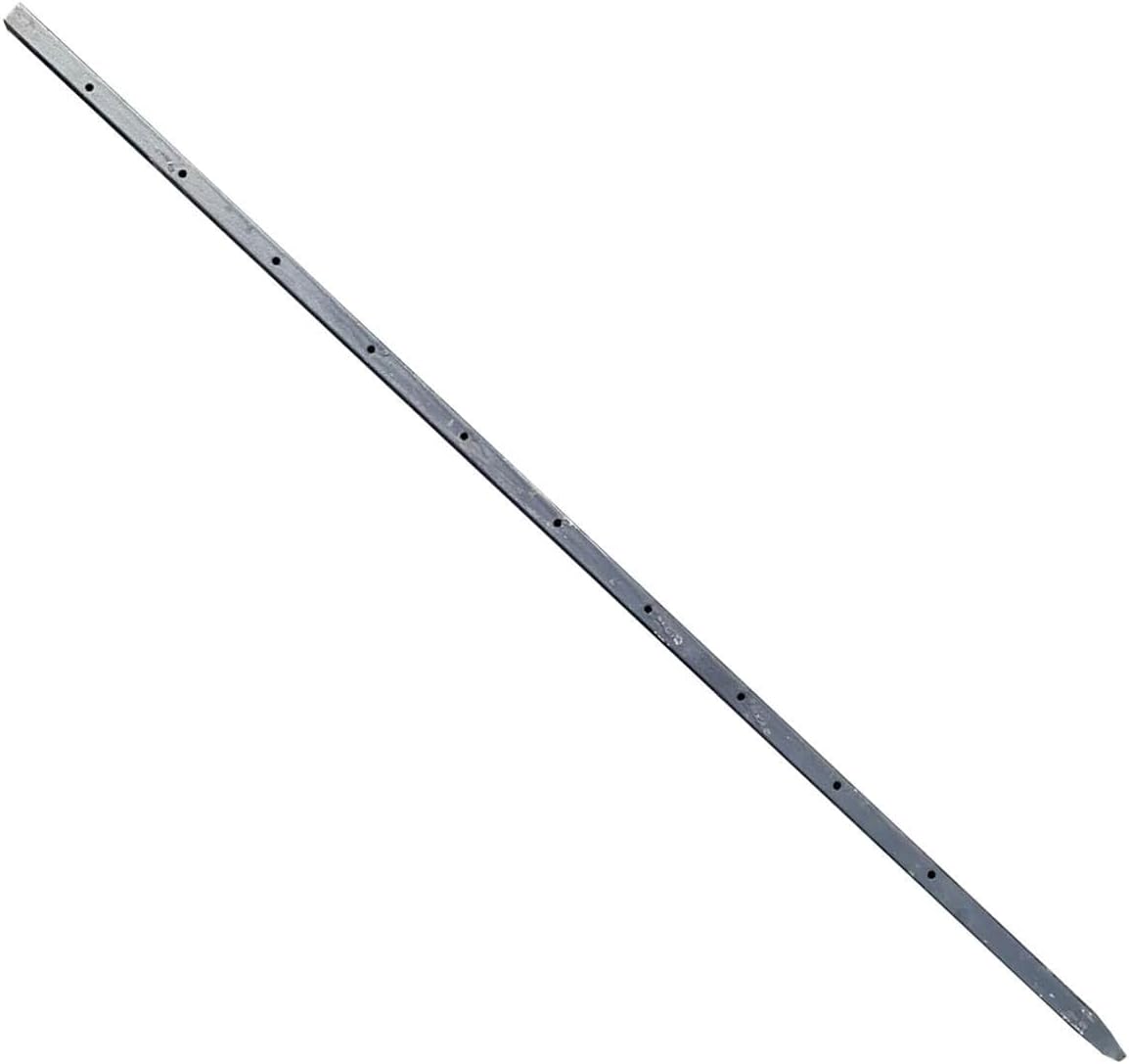Sandbaggy 36" Square Steel Concrete Form Stakes with Nail Holes - 5/8" Wide - Rust Resistant Coating - Removable, Reusable - Construction Grade Stakes (10, 36 inch)