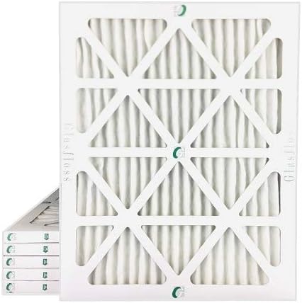 Glasfloss 21-1/2 x 23-5/16 x 1 MERV 10 Pleated Air Filters Box of 6. Replacement filters for Carrier, Payne, & Bryant.