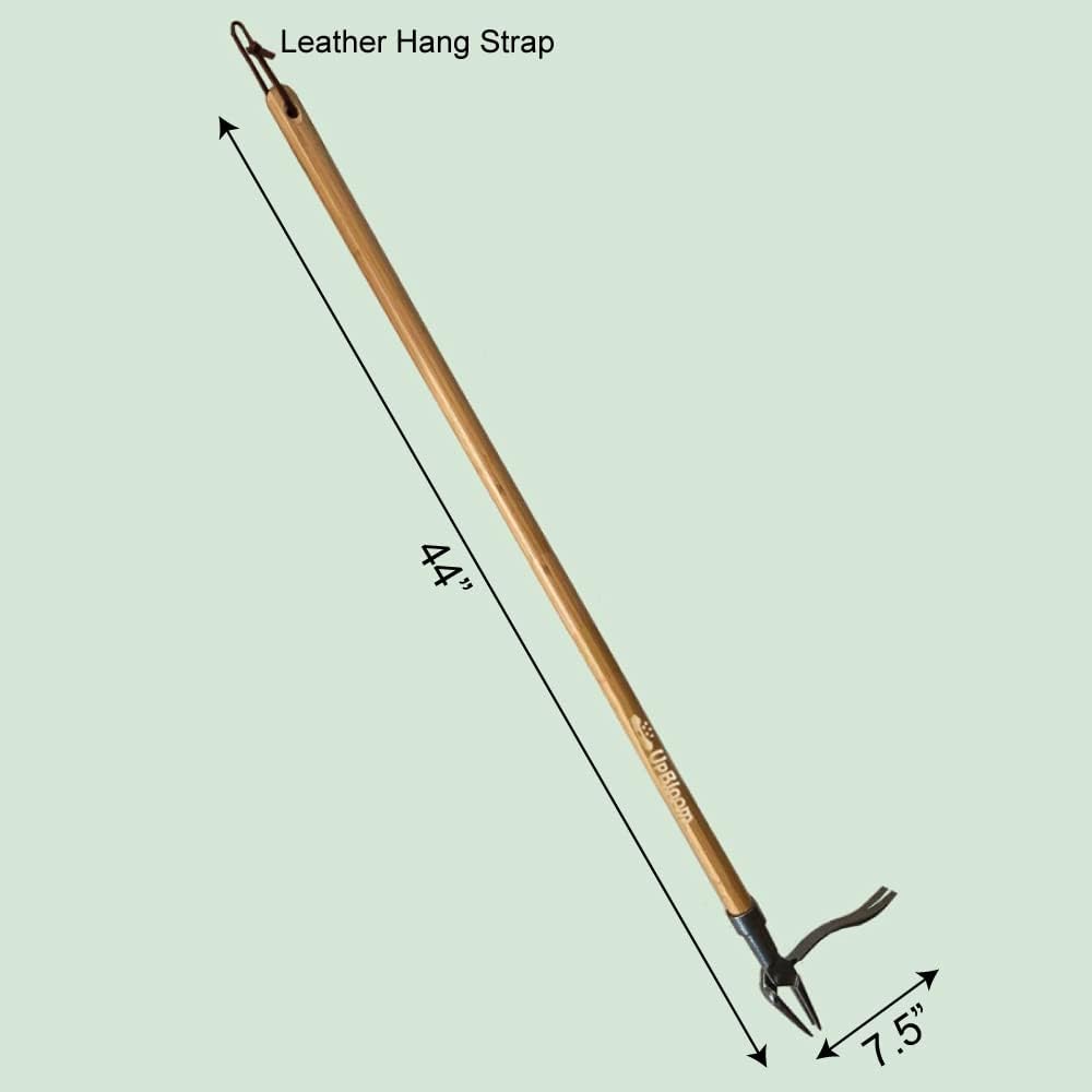 UpBloom - Stand Up Weed Puller Tool with Long Handle - Remover Yard and Garden for Easy Gardening - Durable Hand Supplies