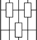 Panacea 84447 Contemporary Trellises, Black, 78" H, Set of 2 – Tall Modern Metal Trellises for Climbing Plants, Geometric Outdoor Garden Trellis with Durable Steel Construction