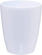 Santino 4.9 Inch ORCHIDEA Self Watering Pots for Orchids in White - Decorative Wicking Planter with w/Great Aerification, Drainage and Water Level Indicator