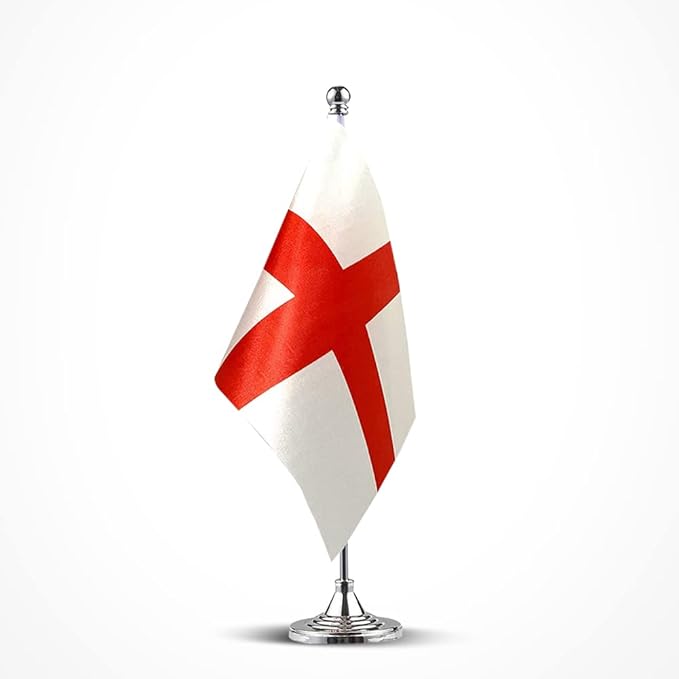 England Flag English Flags, Small Mini English Desk Flag, Used for Table Office Classroom Home Patriotic Events Decorations