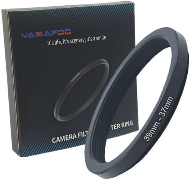 YAMAFOO 52mm to 77mm Step-Up Ring/Step Down Rings Filter Adapter for All Brands UV ND CPL Metal Ring Step-Up Rings Adapter Filter,Black (52-77)
