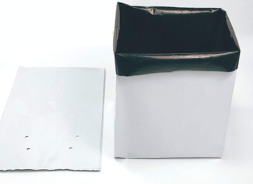 HORTIPOTS Black White Poly Grow Bags 10 Gallon Transplanter (Pack of 25)