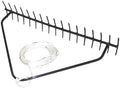 EasyPro EPR 32" Aquatic Weed Rake / (17) 3" Long Teeth on Each Side / Baked on Powder Coated Finish / 25' Rope