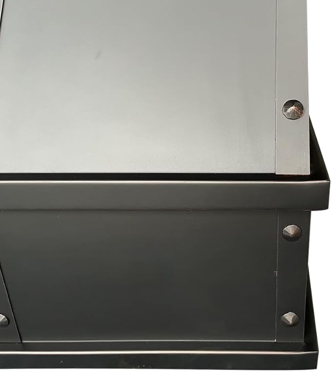CT Copper Tailor Sloped Copper Vent Hood Wall Mount,54'' W,48''H,1260 CFM Exhaust Fan,Stainless Steel Vent,LED Light,Dishwasher-Safe Baffle Filters,VH8TR1
