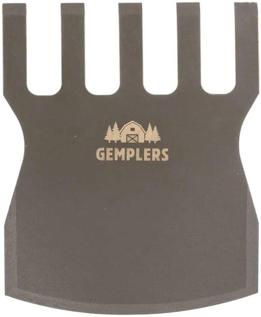 Gemplers Steel Rake Hoe with Wood Handle, 5 Wide Tines, Multi-Purpose Tool for Gardening, Planting, and Fire Prevention, Commercial Grade