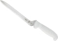 Mercer Culinary Ultimate White, 8 Inch Wavy Edge Offset Utility Knife