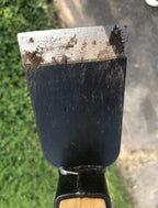 Edward Tools Hoe and Cultivator Hand Tiller - Carbon Steel Blade - Heavy Duty for loosening Soil, Weeding and Digging - Rubber Ergo Grip Handle - Rust Proof