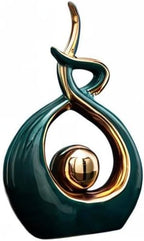 Norrclp Home Decor Modern Abstract Art Ceramic Statue Table Decorations for Dining Room Living Room Office Centerpiece