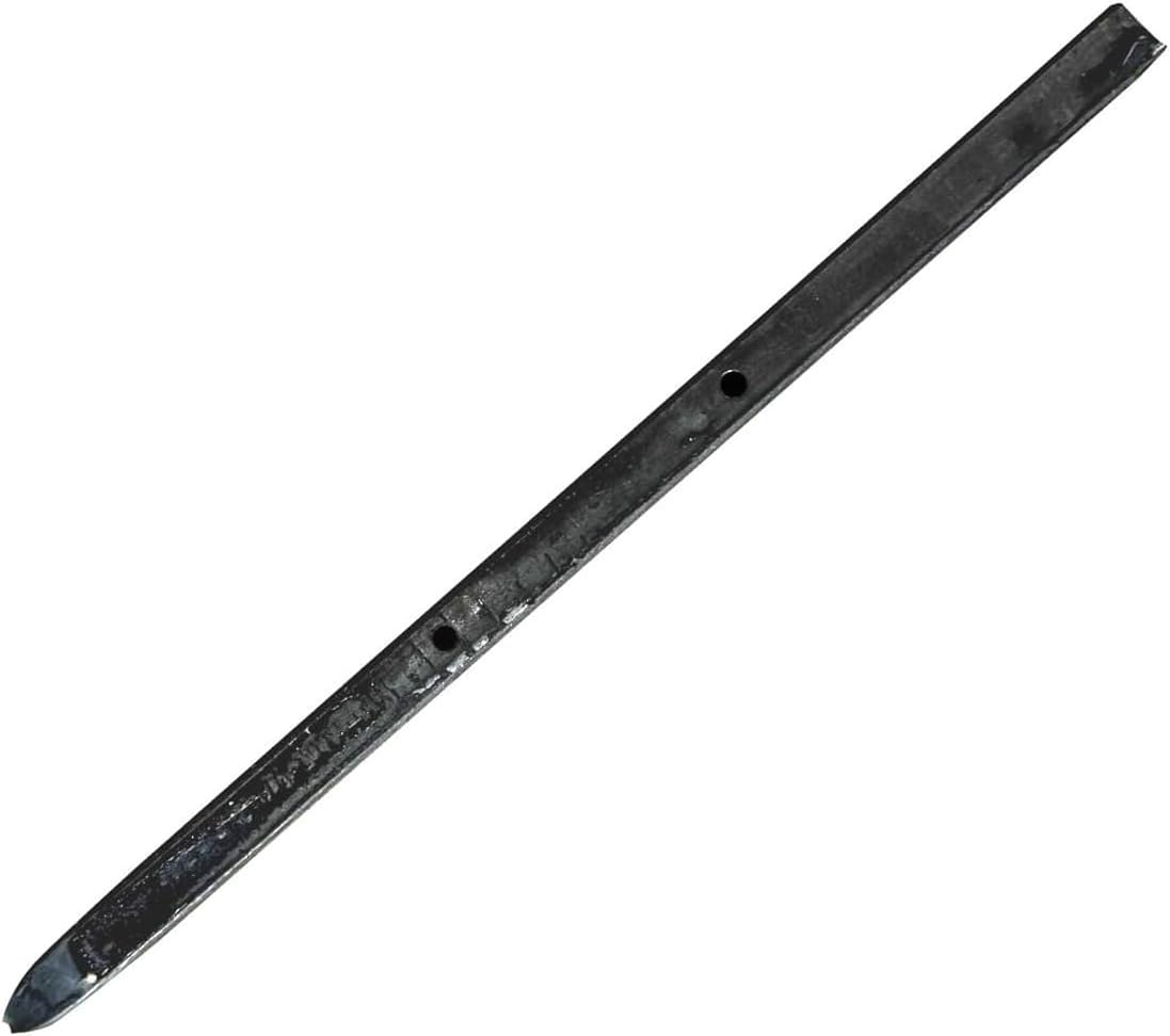 Sandbaggy Square Steel Concrete Form Stakes with Nail Holes - 5/8" Wide - Rust Resistant Coating - Removable, Reusable - Construction Grade Stakes (12 inch, 20)