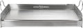 LITTLE GRIDDLE 100% Stainless Steel Griddle with Even Heat Cross Bracing and Removable Handles - For Grills, Camping, Tailgating, Silver, 25" x 16" x 6.5"