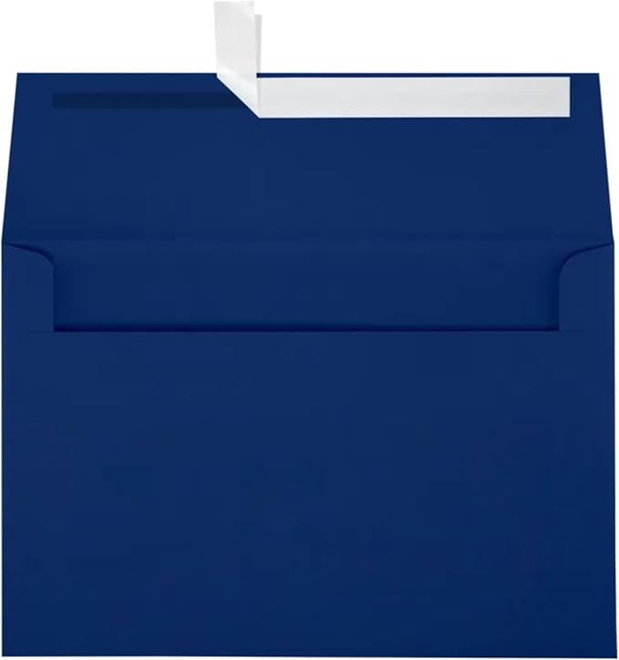 LUXPaper A10 Invitation Envelopes | Peel & Press | 6" x 9 1/2" | Navy Blue | 80lb. Text | 50 Qty