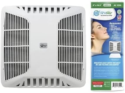 AC Filter - Air Conditioner Replacement Filters - RV Air Cleaner - Camper Accessories for Travel Trailers - Easy to Install Vent Filter - 13.5 x 6 x 0.75 in (2 Filters for AC 101G)