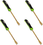 Garden Guru Titanium Dandelion Weeder Tool - Rust Resistant - Ergonomic Handle - Weed Puller for Planting, Weeding, Flower and Vegetable Care in Lawn Garden Yard (4 Pack)