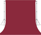 Wine Red Photography Backdrop for Photoshoot, Photo Backdrop Curtain, Perfect Wine Red Backdrops for Party Portrait Photoshoots Video Studio 6FTx9FT