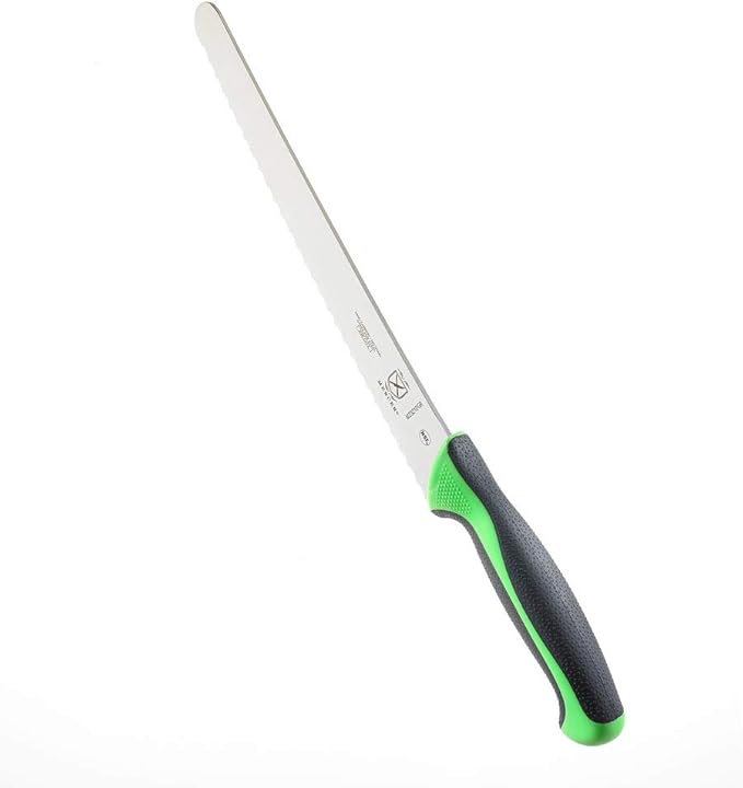 Mercer Culinary Millennia Colors Bread Knife, 10-Inch Wavy Edge Wide, Green